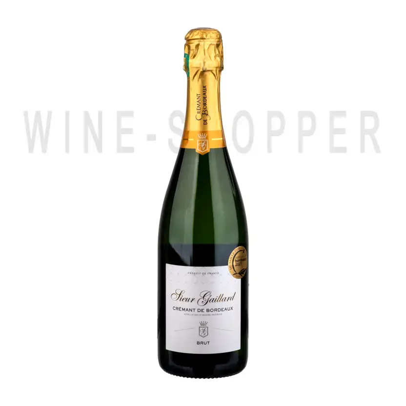 Игристое вино Sieur Gaillard Cremant de Bordeaux AOP Brut 2020 0.75 л
