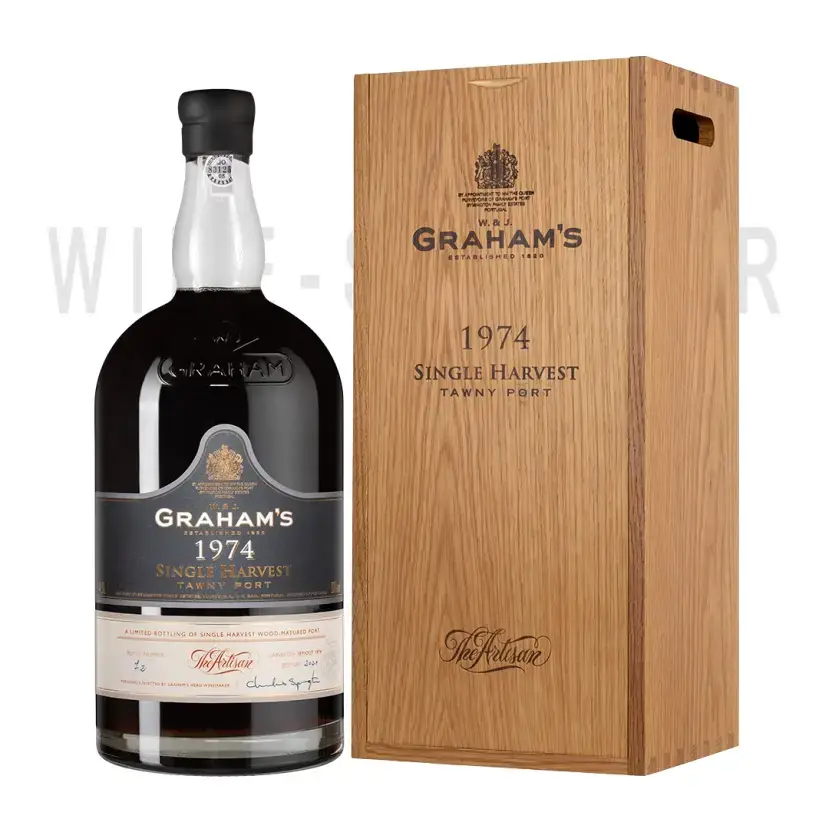 Портвейн Graham's Single Harvest Tawny Port 1974 wooden box 4.5 л