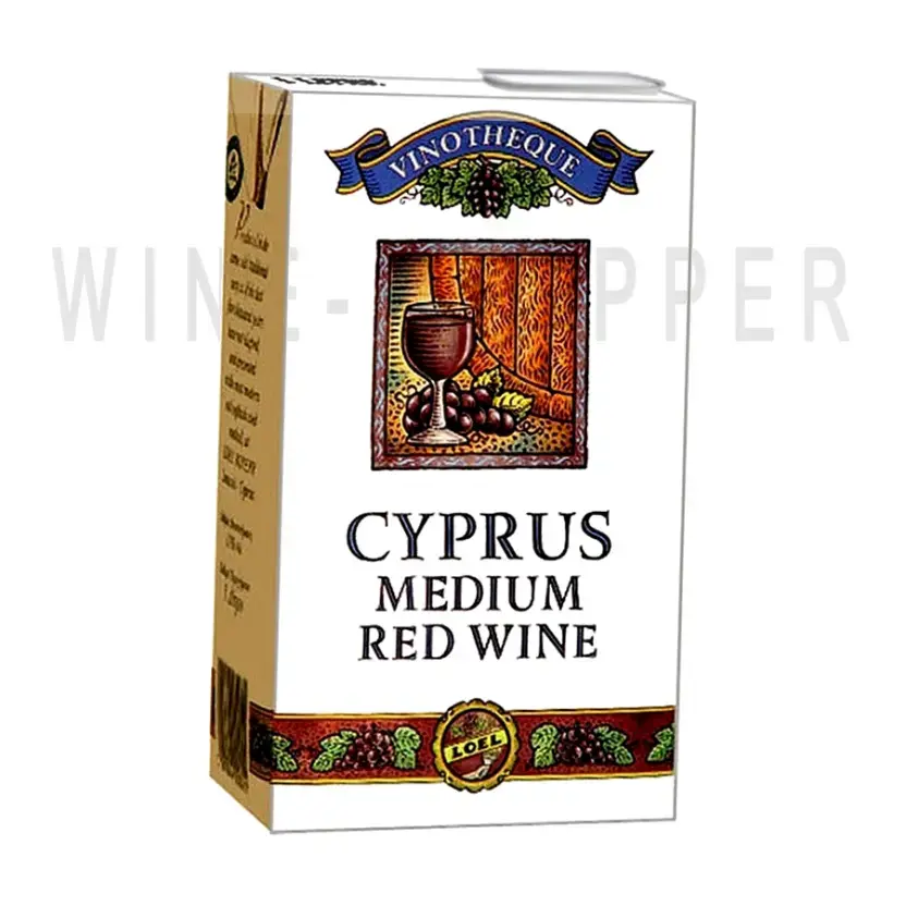 Вино Loel Vinotheque Cyprus​​​​​​​ Medium Red Tetra Pak 1 л