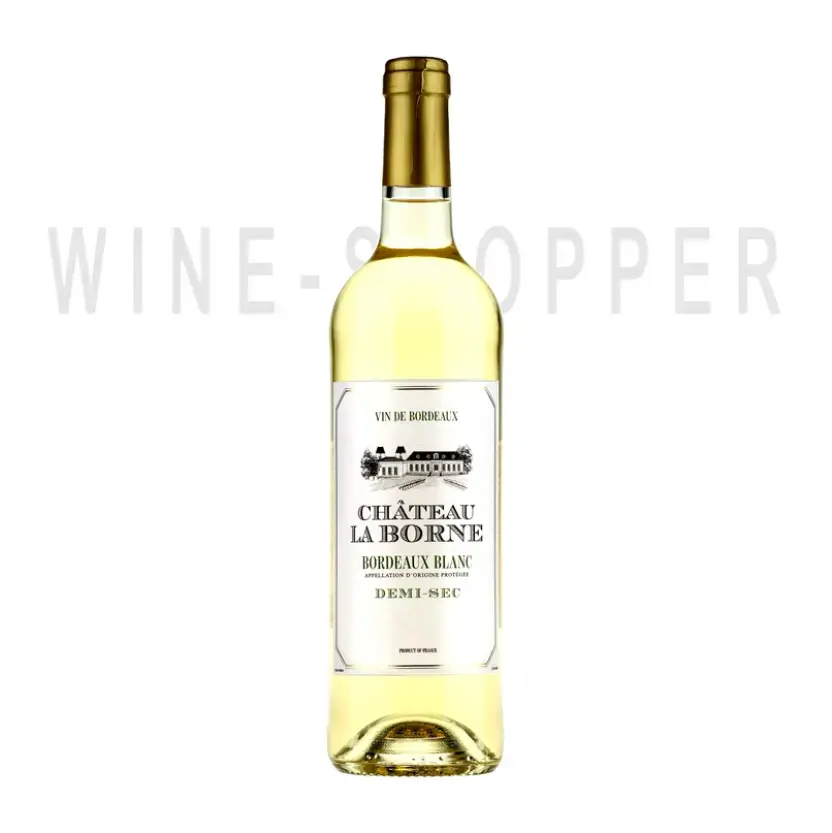 Вино Les Grands Chais de France Chateau La Borne Bordeaux AOP Blanc Demi-Sec 2021 0.75 л
