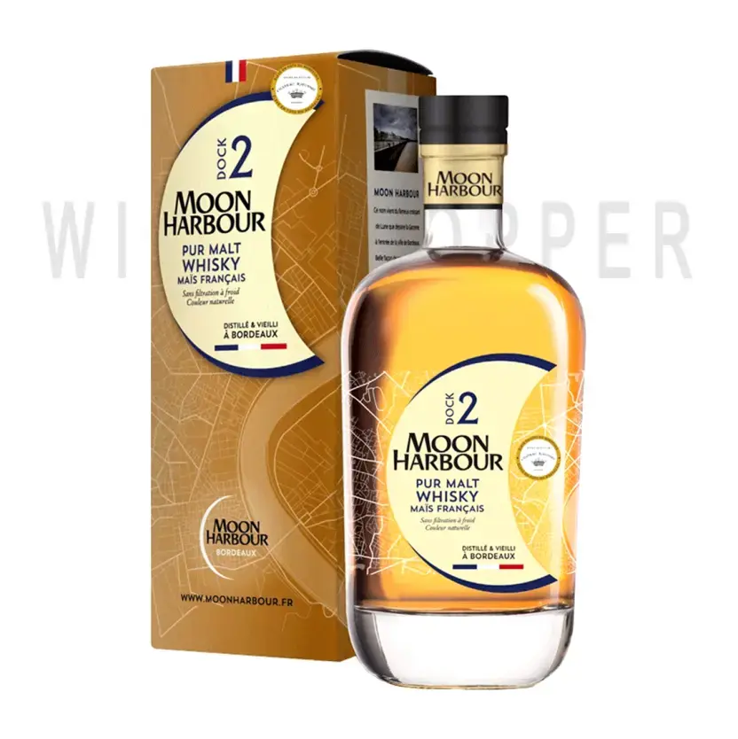 Виски Moon Harbour Dock 2 Pur Malt Chateau Rieussec gift box 0.7 л
