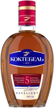 Коньяк Коктебель 5 Звезд, 375 мл
