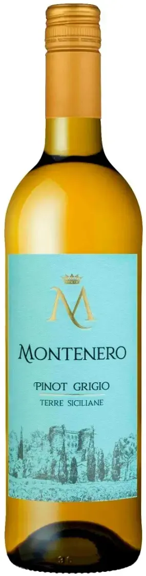 Вино Montenero Pinot Grigio, Terre Siciliane IGT, 2022, 0.75 л