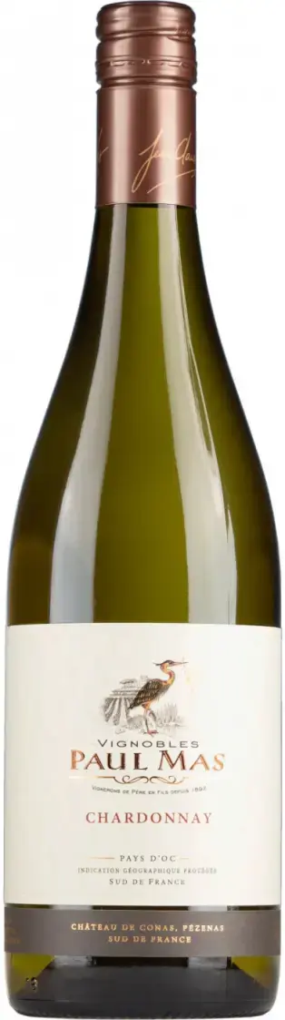 Вино Paul Mas Chardonnay, Pays d'Oc IGP, 2022, 0.75 л