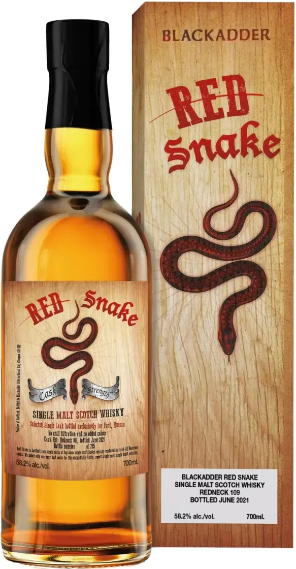 Виски Blackadder, Red Snake Redneck 109, gift box, 0.7 л