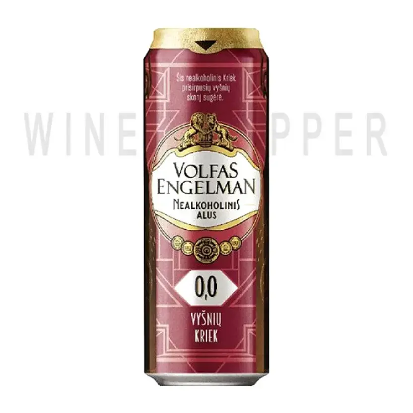 Пиво Volfas Engelman Nealkoholinis Kriek in can 0.568 л