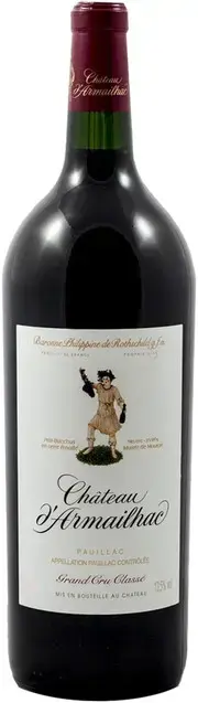 Вино Chateau d'Armailhac Pauillac AOC 5-me Grand Cru Classe, 2014, 1.5 л