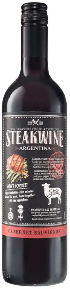Вино Steakwine Cabernet Sauvignon (Black Label), 2020 0.75 л