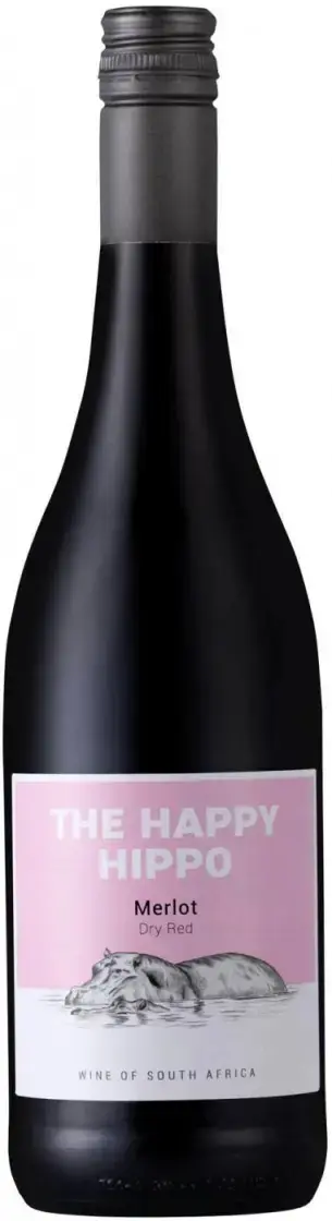 Вино Happy Hippo Merlot Western Cape, 2021, 0.75 л