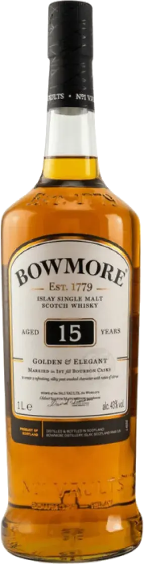 Виски Bowmore Golden & Elegant 15 Years Old, 1 л