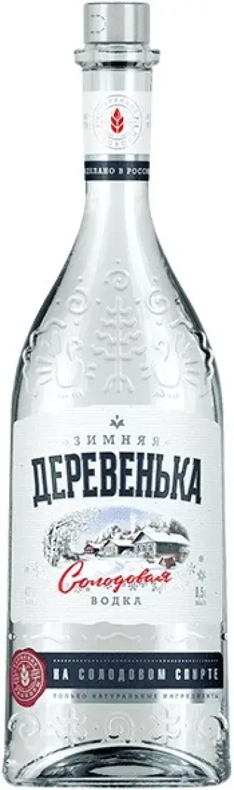 Водка Зимняя деревенька На солодовом спирте, 0.5 л
