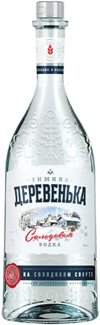 Водка Зимняя деревенька На Солодовом Спирте, 0.7 л