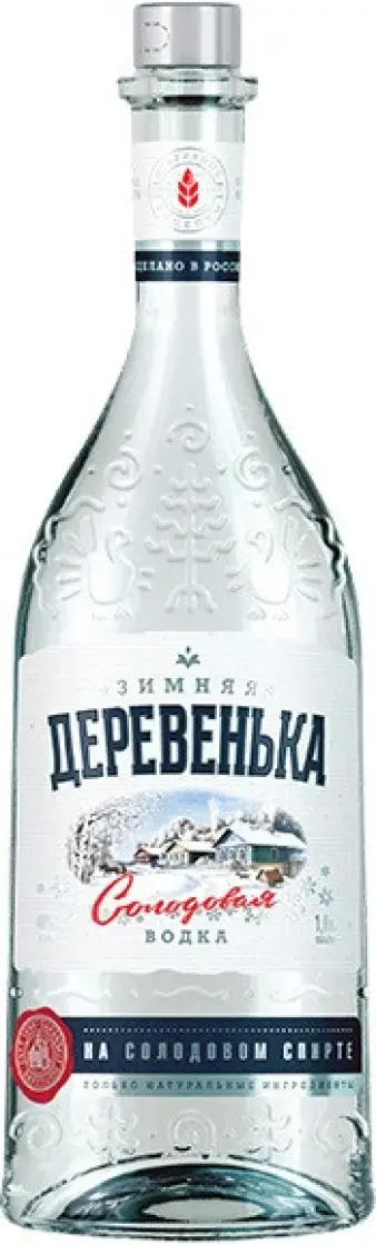 Водка Зимняя деревенька На Солодовом Спирте, 1 л