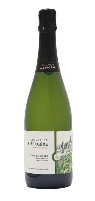 Игристое вино Champage Blanc de Blancs Nature Terres Blanches, 2021, 0.75 л