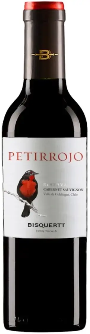 Вино Bisquertt Petirrojo Reserva Cabernet Sauvignon Colchagua Valley DO, 2022, 0.375 л