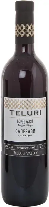 Вино Teliani Valley Teluri Saperavi, 2018, 0.75 л