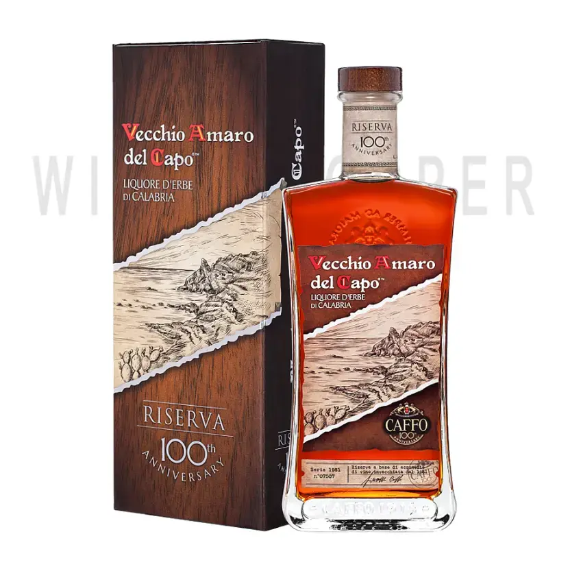 Ликер Distilleria Caffo Vecchio Amaro del Capo Riserva gift box 0.7 л
