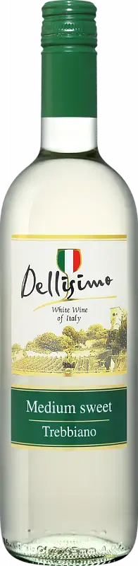 Вино Dellisimo Trebbiano Rubicone IGT Casa Vinicola Caldirola, 2022, 0.75 л
