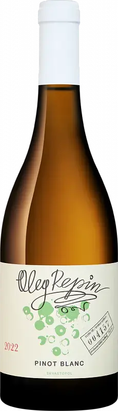Вино Pinot Blanc Sevastopol Oleg Repin, 2023, 0.75 л