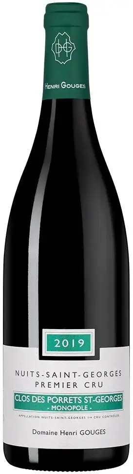 Вино Domaine Henri Gouges Nuits-St-Georges 1er Cru AOC Clos des Porrets St-Georges, 2019, 0.75 л