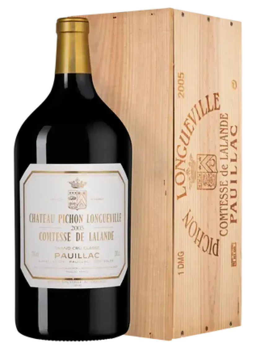 Вино Chateau Pichon-Longueville Comtesse de Lalande Pauillac AOC 2-me Grand Cru Classe, wooden box, 2005, 3.0 л