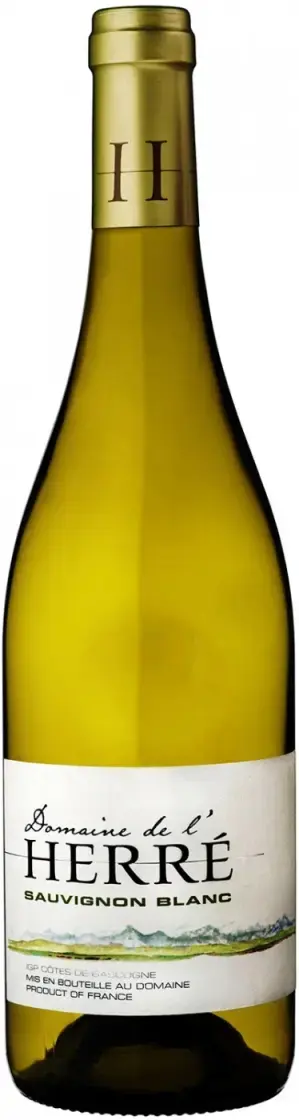 Вино Domaine de l'Herre Sauvignon Blanc Cotes de Gascogne IGP, 2022, 0.75 л