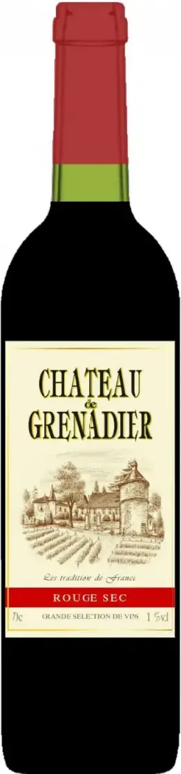 Вино Chateau de Grenadier Rouge Sec, 0.7 л