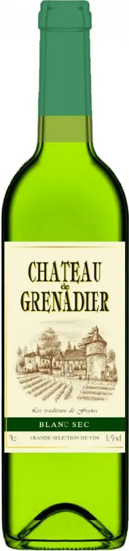 Вино Chateau de Grenadier Blanc Sec, 0.7 л