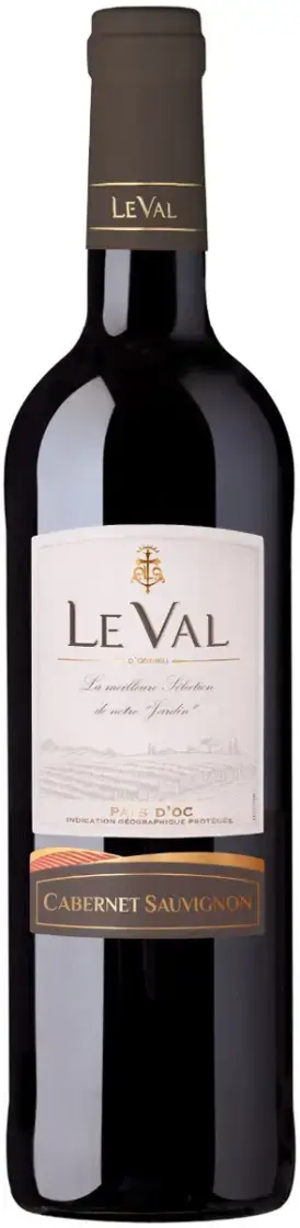 Вино Le Val Cabernet Sauvignon Pays d'Oc IGP 0.75 л