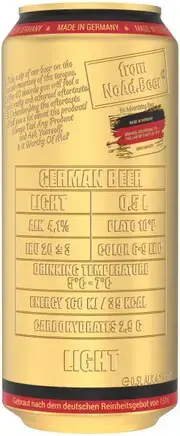 Пиво NoAd.Beer, Light, in can, 0.5 л