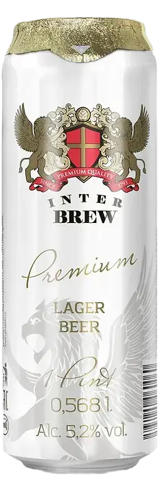 Пиво Inter Brew Premium Lager Pint, in can, 0.5 л