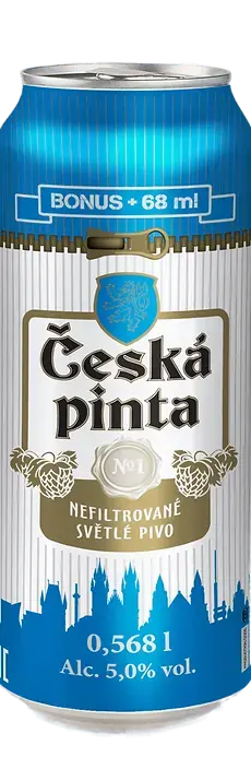 Пиво Ceska pinta unfiltered pale beer, in can, 0.5 л