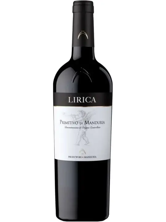 Вино Produttori di Manduria, Lirica Primitivo di Manduria DOP, 2020, 0.75 л