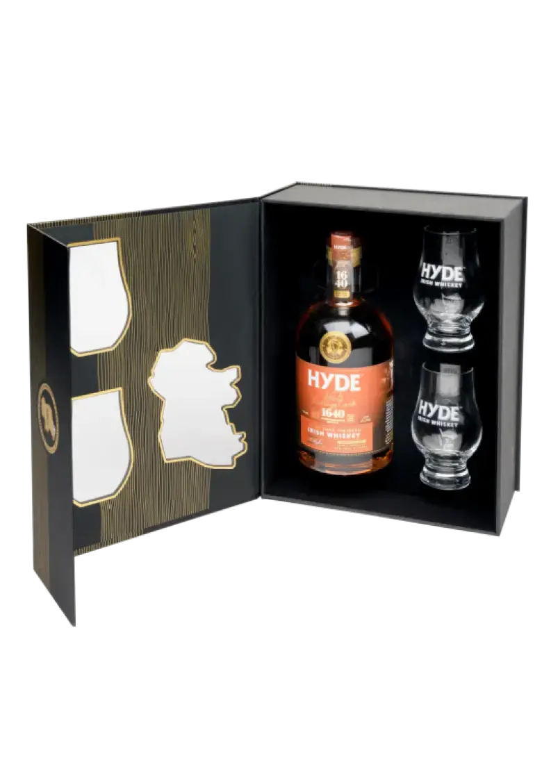 Виски Hyde №8 Stout Cask Finish, gift box, 2 glass, 0.7 л