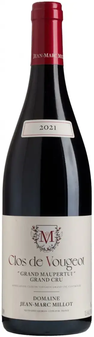 Вино Domaine Jean-Marc Millot Clos de Vougeot Grand Cru Grand Maupertui AOC, 2021, 0.75 л