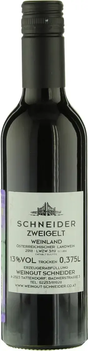 Вино Weingut Schneider Zweigelt, 2022, 0.375 л