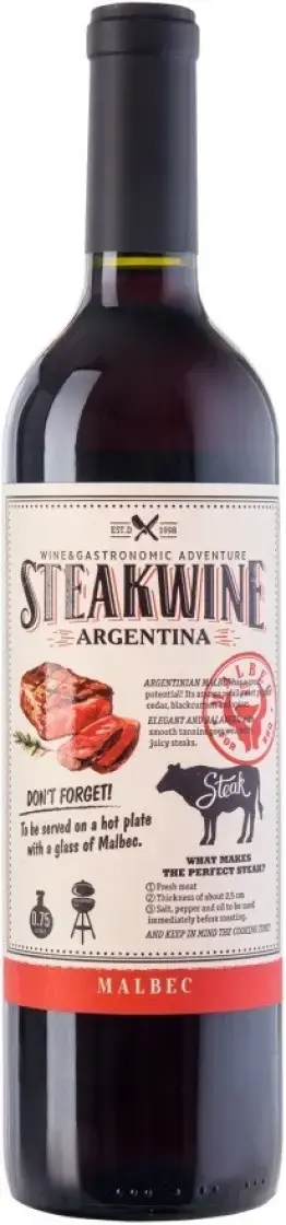 Вино Steakwine Malbec, 2023, 0.75 л