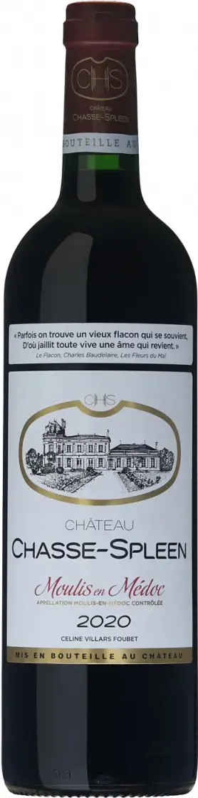 Вино Chateau Chasse-Spleen Moulis en Medoc AOC Cru Bourgeois, 2020, 0.75 л