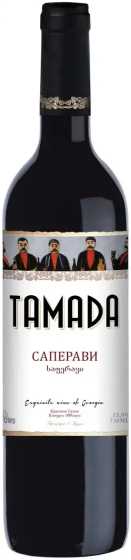 Вино Тамада Саперави, 2021, 0.75 л
