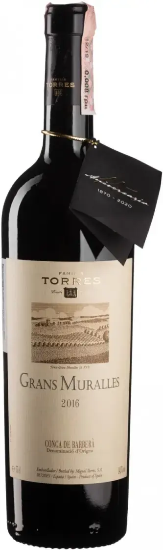 Вино Torres Grans Muralles Conca de Barbera DO, 2016, 0.75 л
