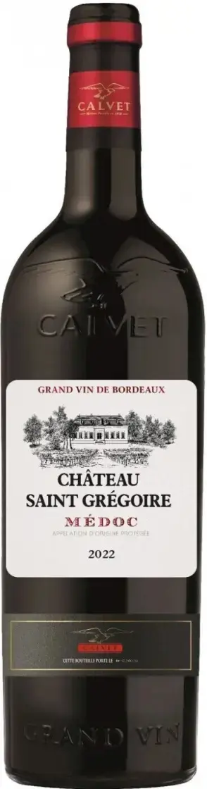 Вино Calvet Chateau Saint Gregoire Medoc AOP, 2022, 0.75 л