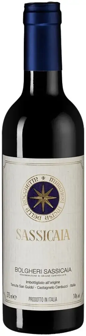 Вино Sassicaia Bolgheri Sassicaia DOC, 2020, 0.375 л