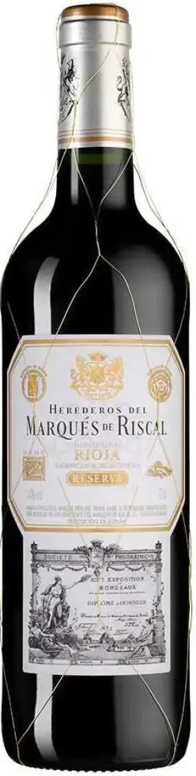 Вино Herederos del Marques de Riscal Reserva Rioja DOC, 2019, 0.75 л