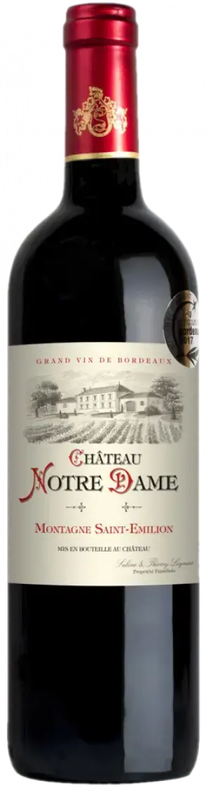 Вино Chateau Notre Dame Cuvee du Moulin Montagne Saint Emilion AOC, 2018, 0.75 л