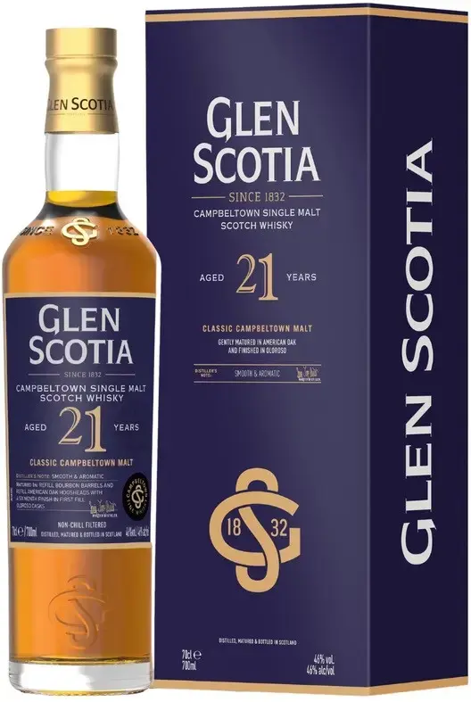 Виски Glen Scotia 21 Years Old, gift box, 0.7 л