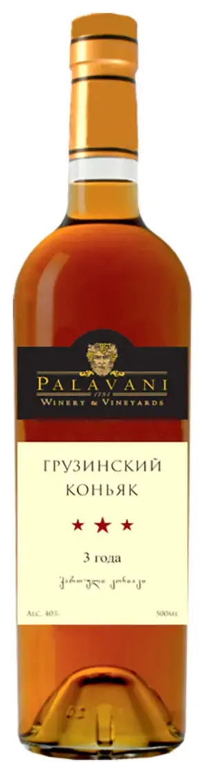 Коньяк Palavani 3-х летний, 0.5 л