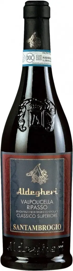 Вино Cantine Aldegheri Valpolicella Ripasso Santambrogio Classico Superiore DOC, 2018, 1.5 л
