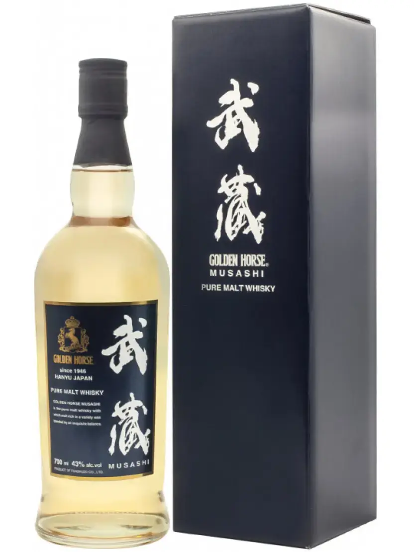 Виски Golden Horse Musashi gift box 0.7 л