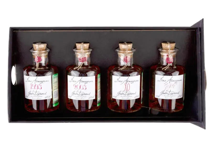 Арманьяк Baron G. Legrand Bas Armagnac 1993, gift set, wooden box, 0.2 л