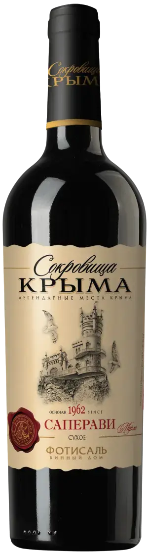 Вино Фотисаль Сокровища Крыма Саперави Мерло Сухое 0.75 л